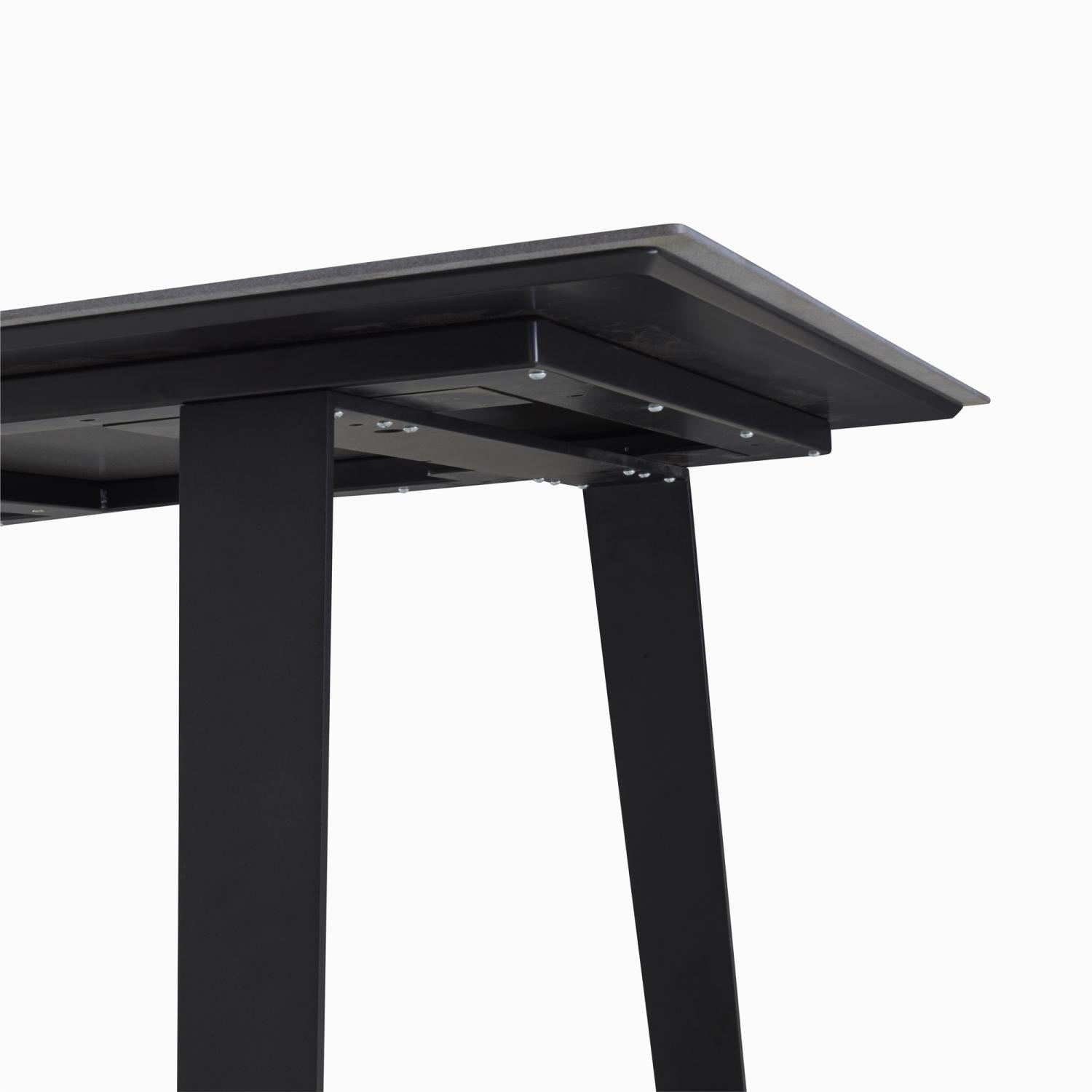VILNA - Table repas 240x100 - grès anthracite