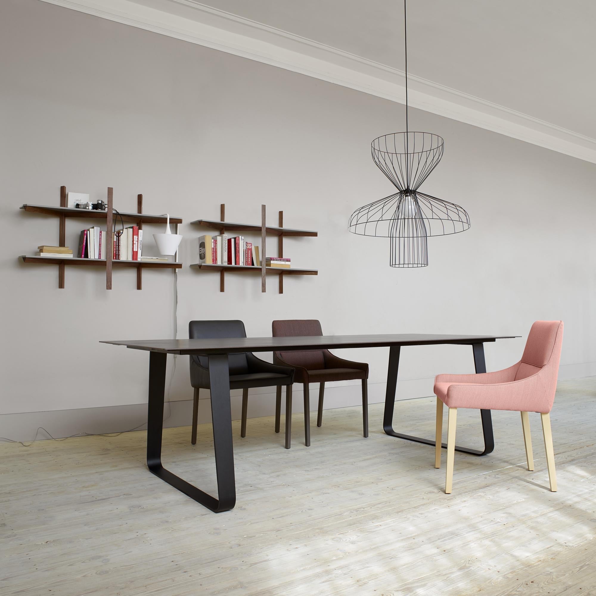 VILNA - Table repas 240x100 - grès anthracite