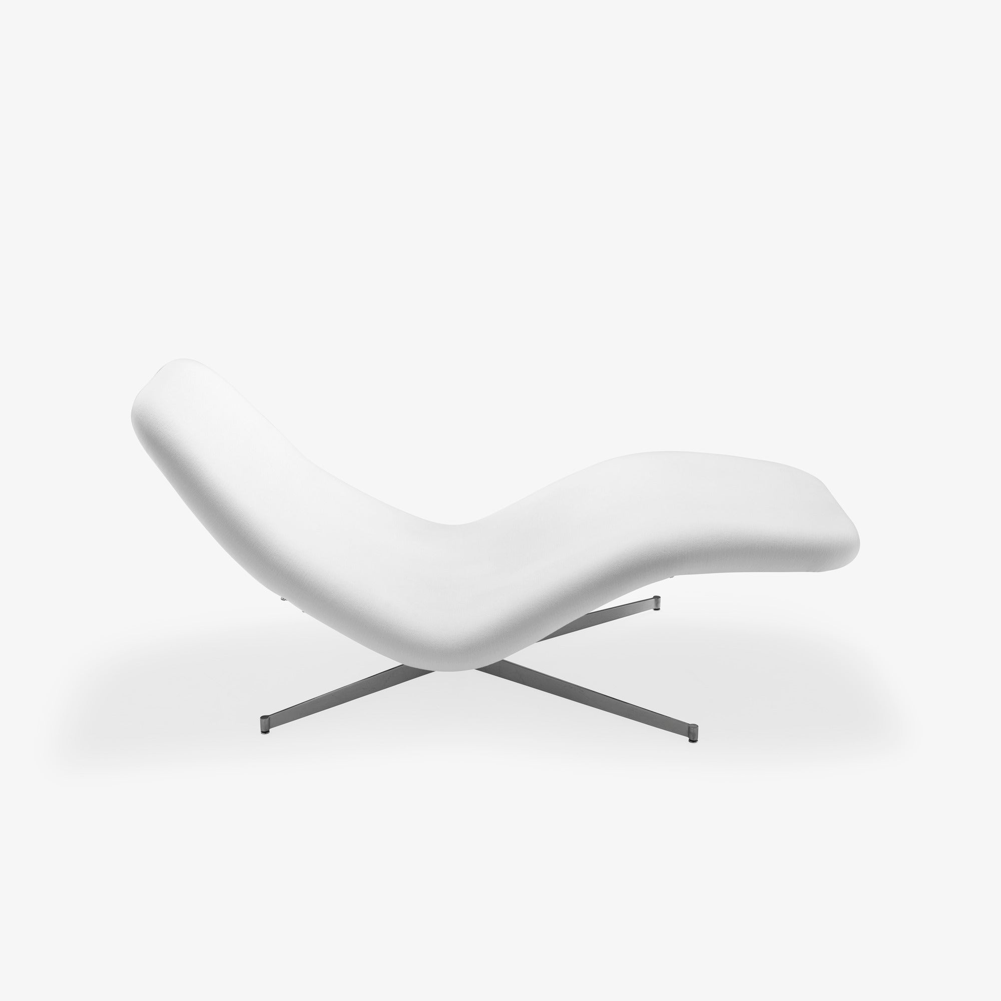 VALLÉE BLANCHE - Chaise longue en tissu Gentle col. Misty