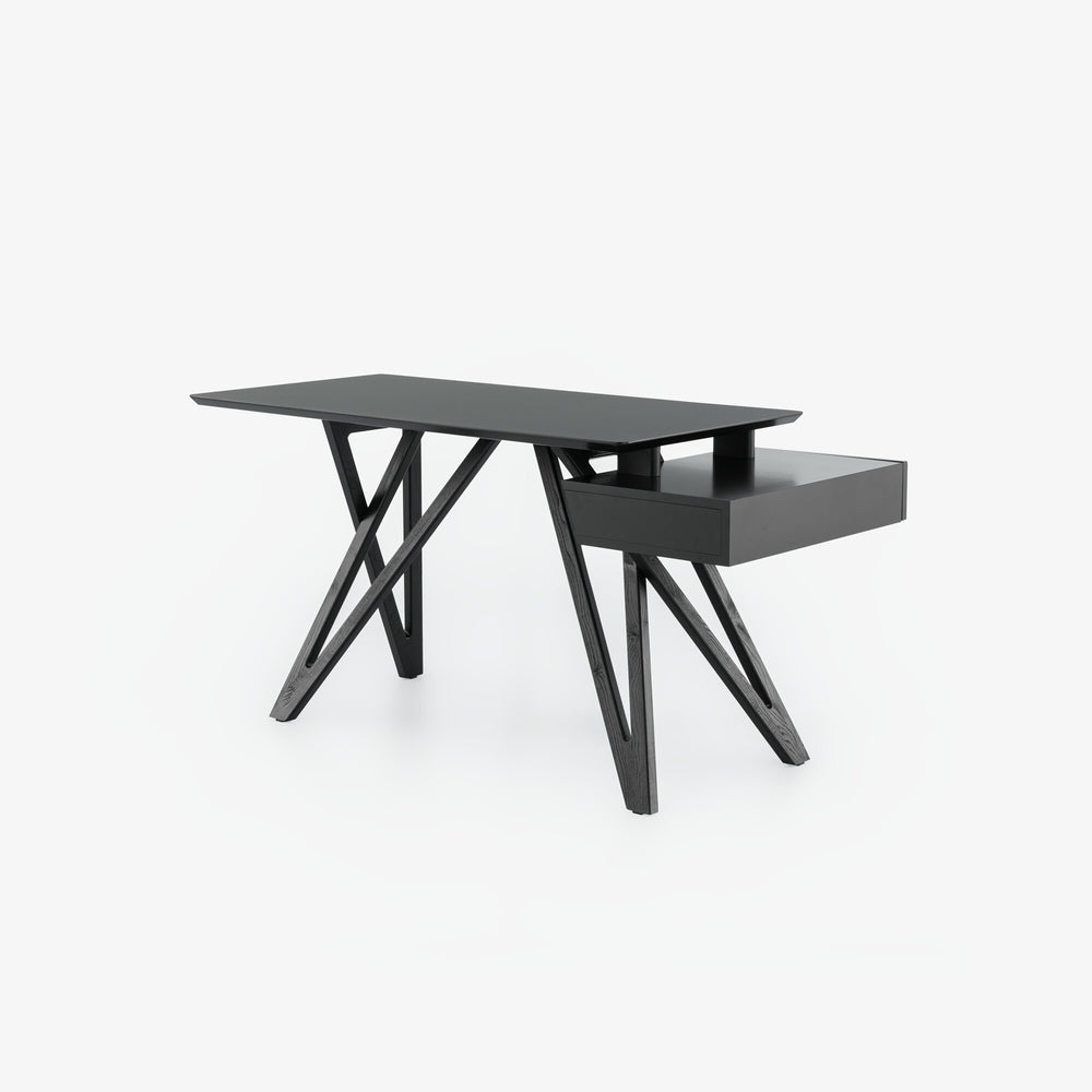 ENNÉA - Bureau plateau stratifie noir