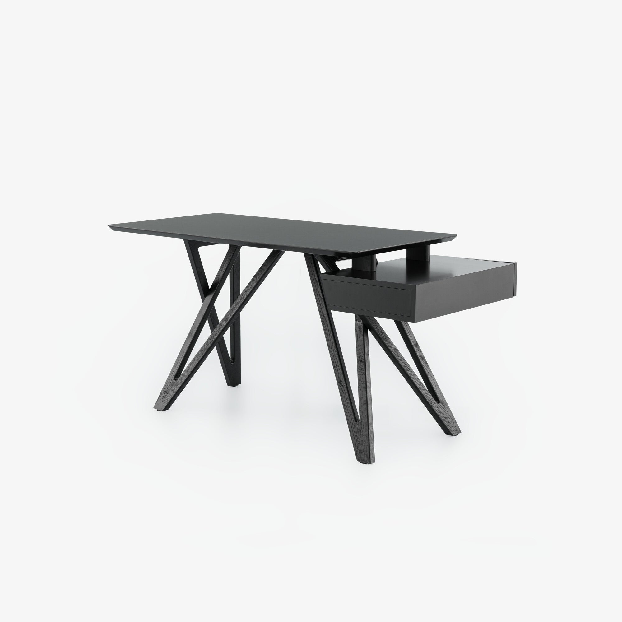 ENNÉA - Bureau plateau stratifie noir