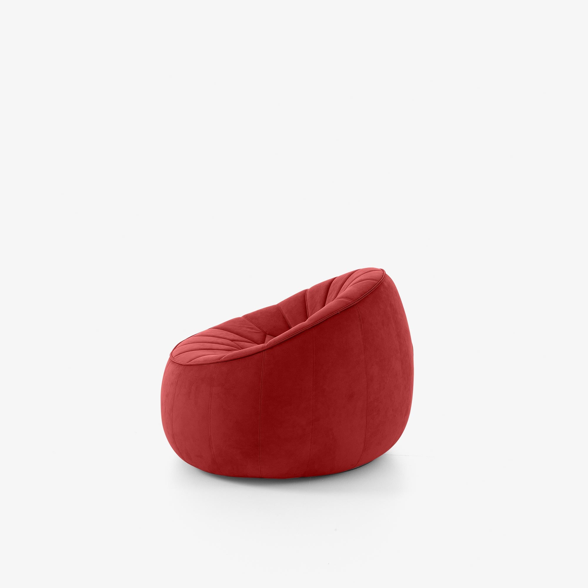Ottoman - Fauteuil en Alcantara Goya Red / Modèle d'exposition