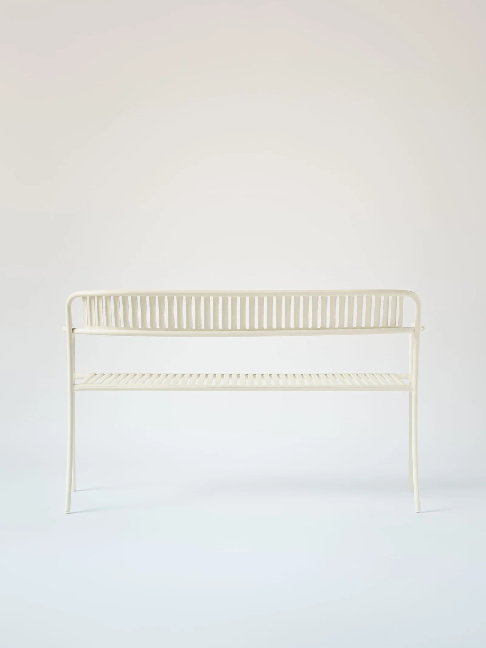 PATIO - Banc avec dossier lames