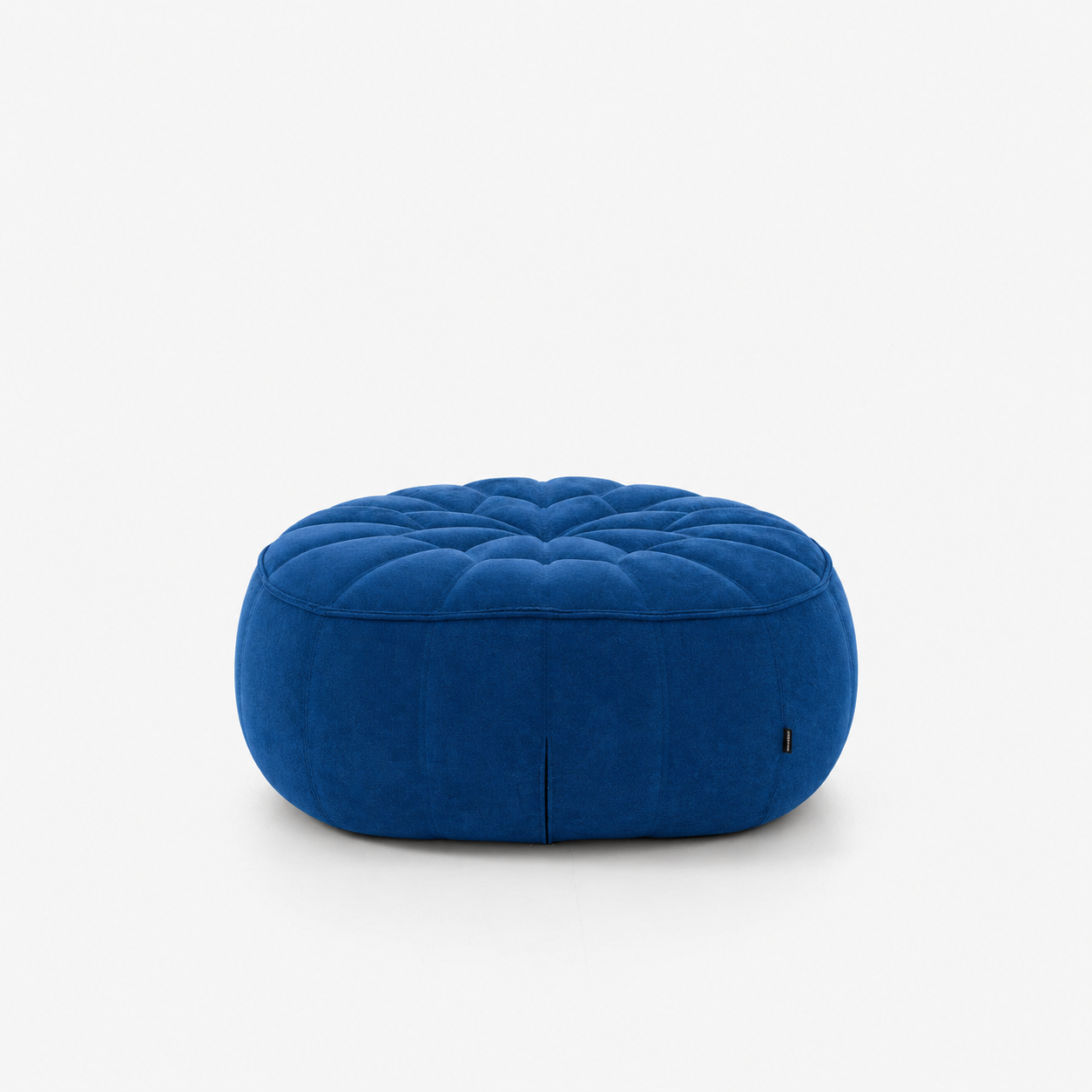 Ottoman - Pouf, tissu Alcantara, coloris Navy