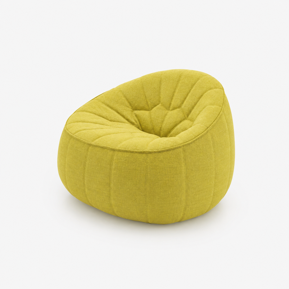 Ottoman - Fauteuil outdoor en tissu Roma coloris Citrus
