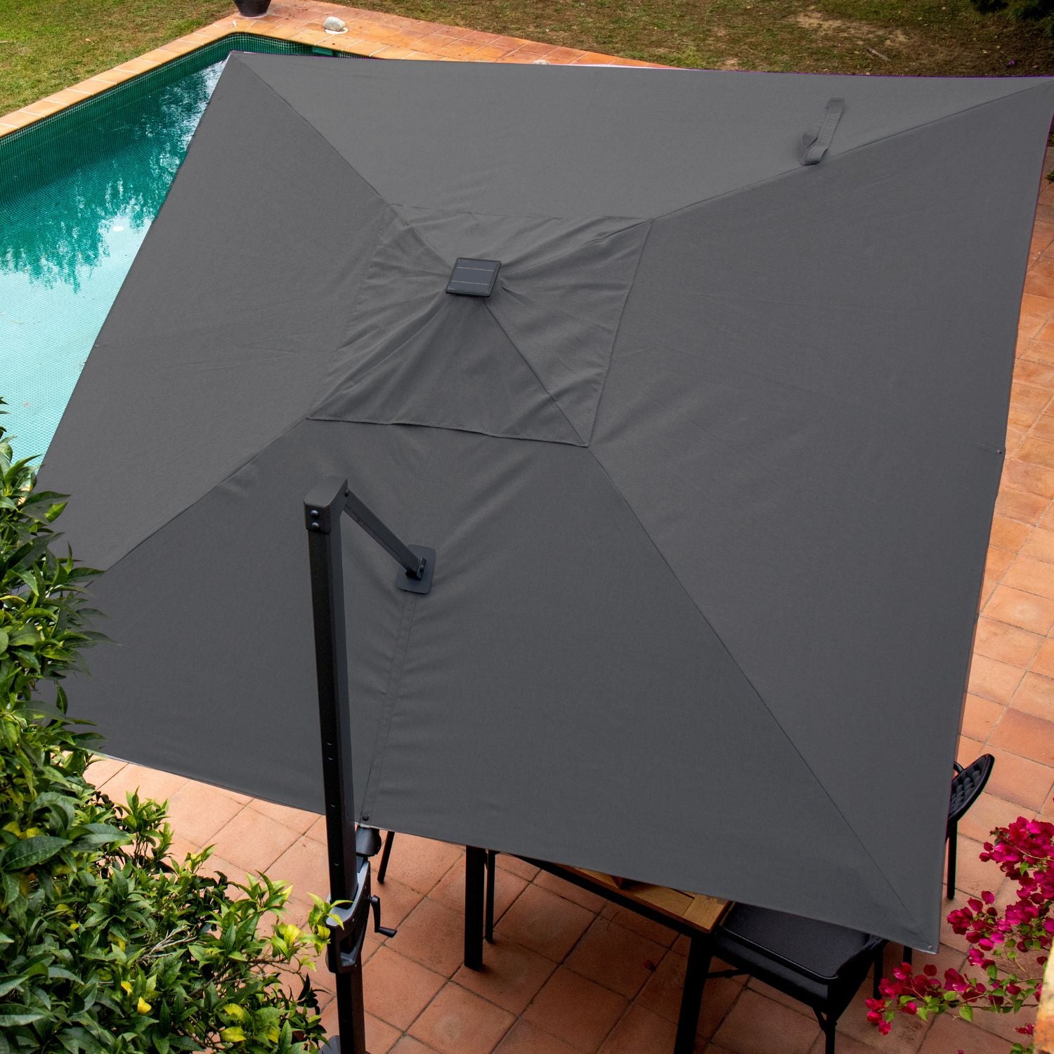 LIVORNO LED - Parasol rectangulaire/rond