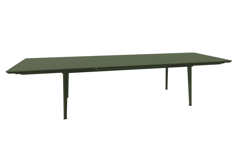 PLUS 4 IMPERIALE - Table extensible 220/330 col. Vert militaire / Modèle d'exposition