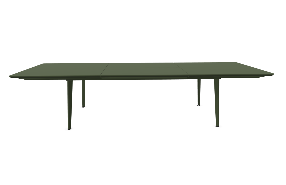 PLUS 4 IMPERIALE - Table extensible 220/330 col. Vert militaire / Modèle d'exposition
