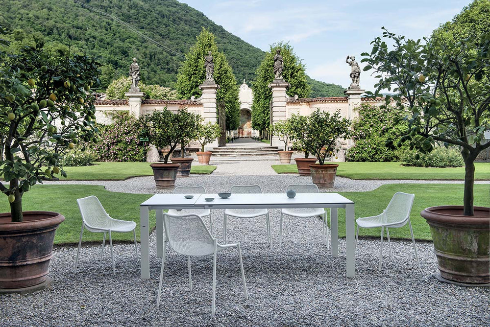 ROUND - Table repas extensible L. 160/214/268