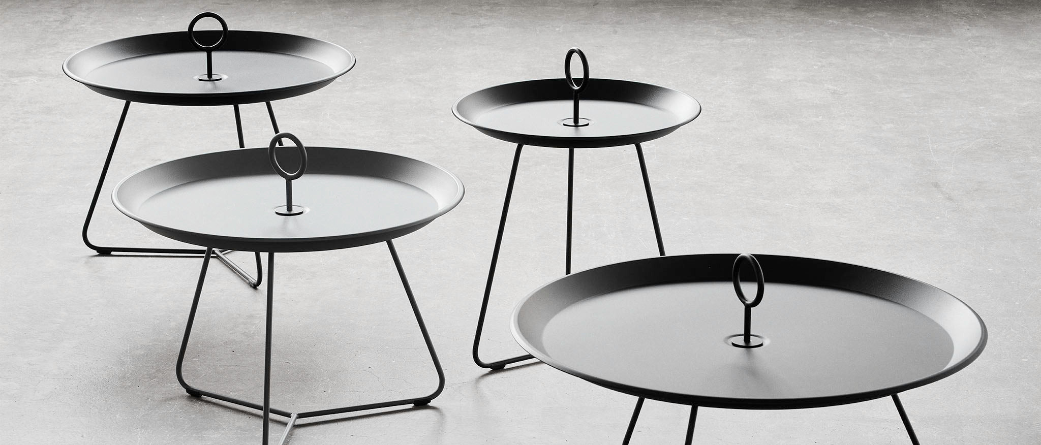 EYELET - Table basse Tray Ø60 cm