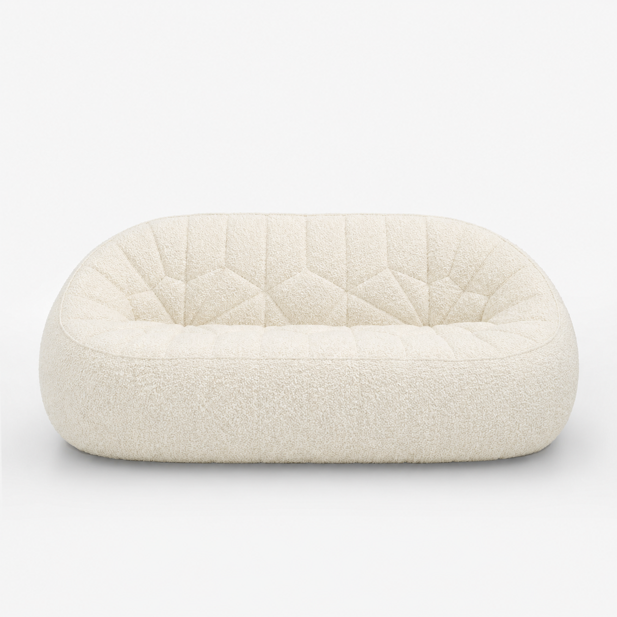 Ottoman - Grand canapé en tissu Parade - coloris Ecru