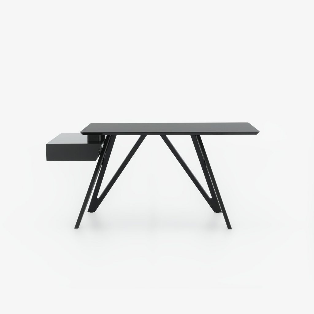 ENNÉA - Bureau plateau stratifie noir