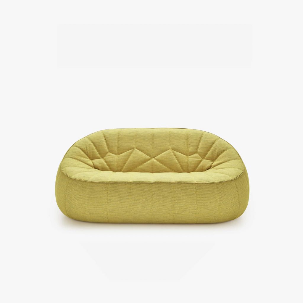 Ottoman - Petit canapé outdoor en tissu Roma Citrus