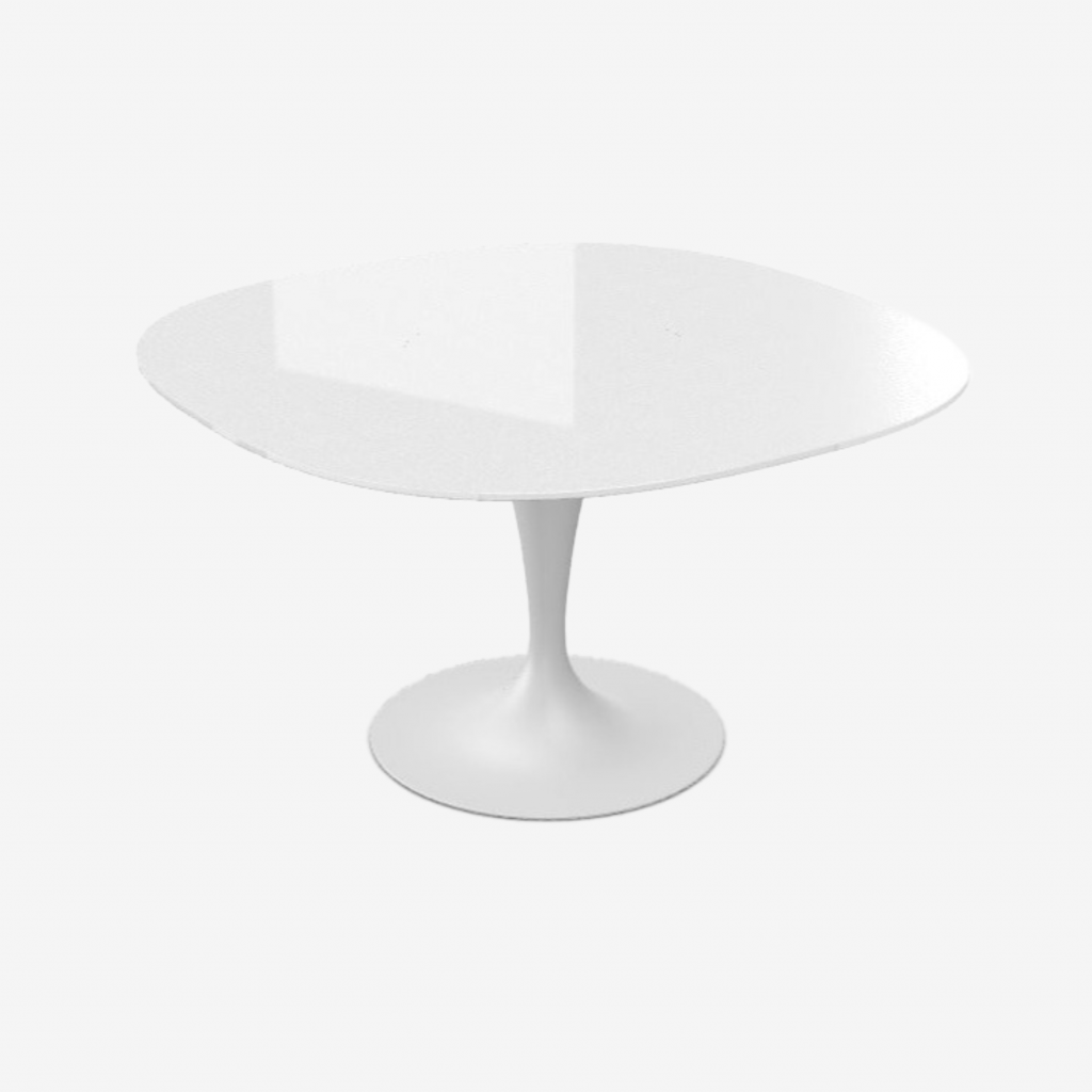 FLÛTE SHAPED - Table Carrée bords arrondis