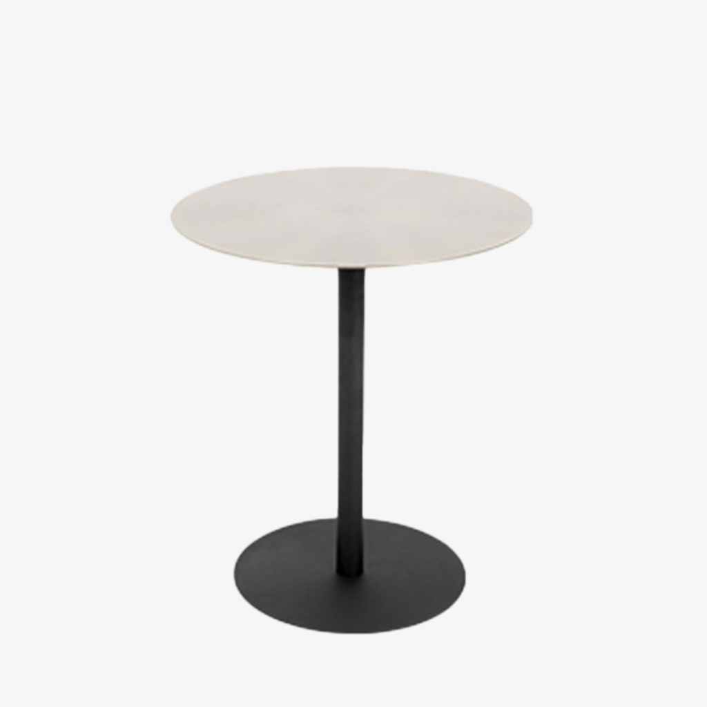 SNOW - Table d'appoint métal brossé