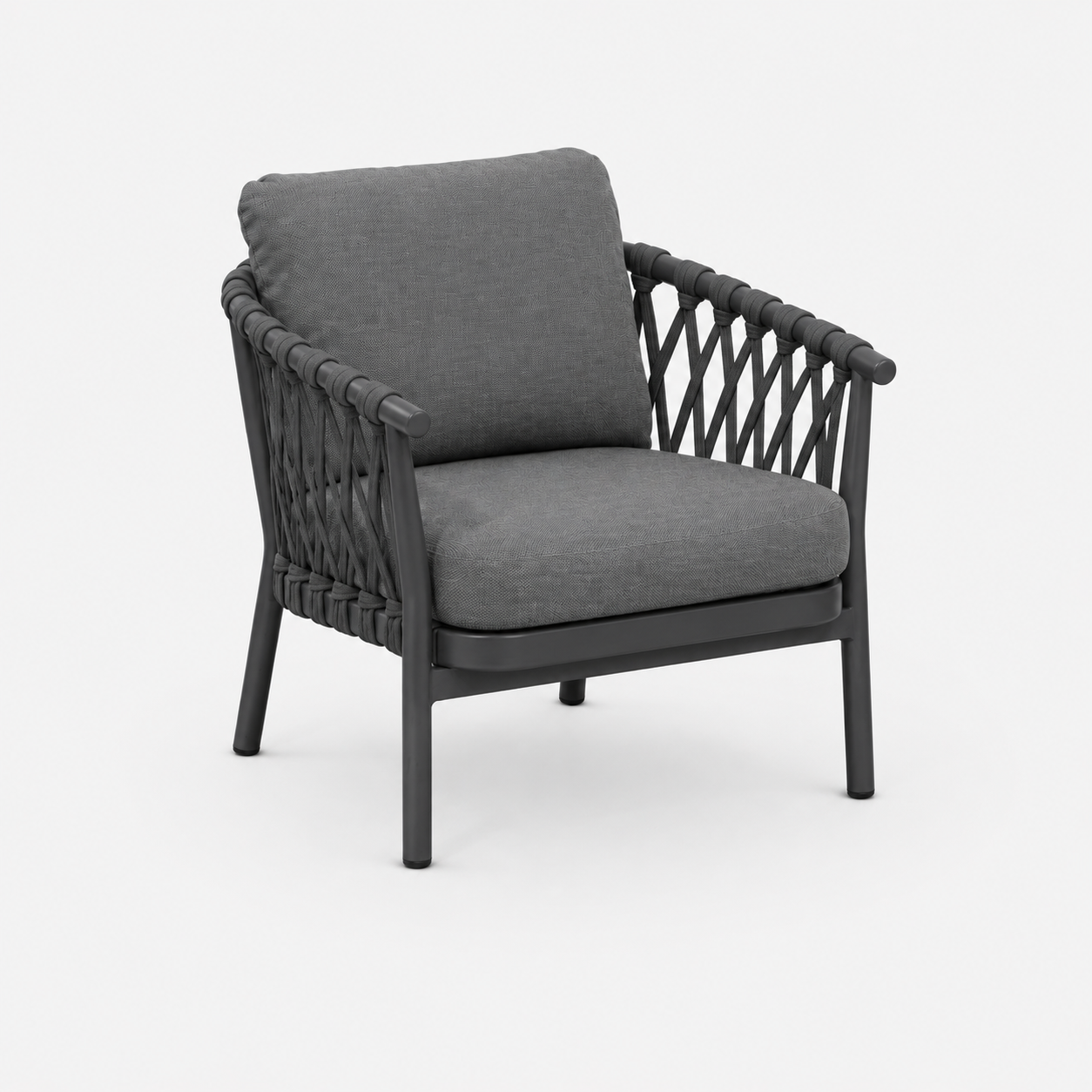 CALDERA - Fauteuil lounge Anthracite
