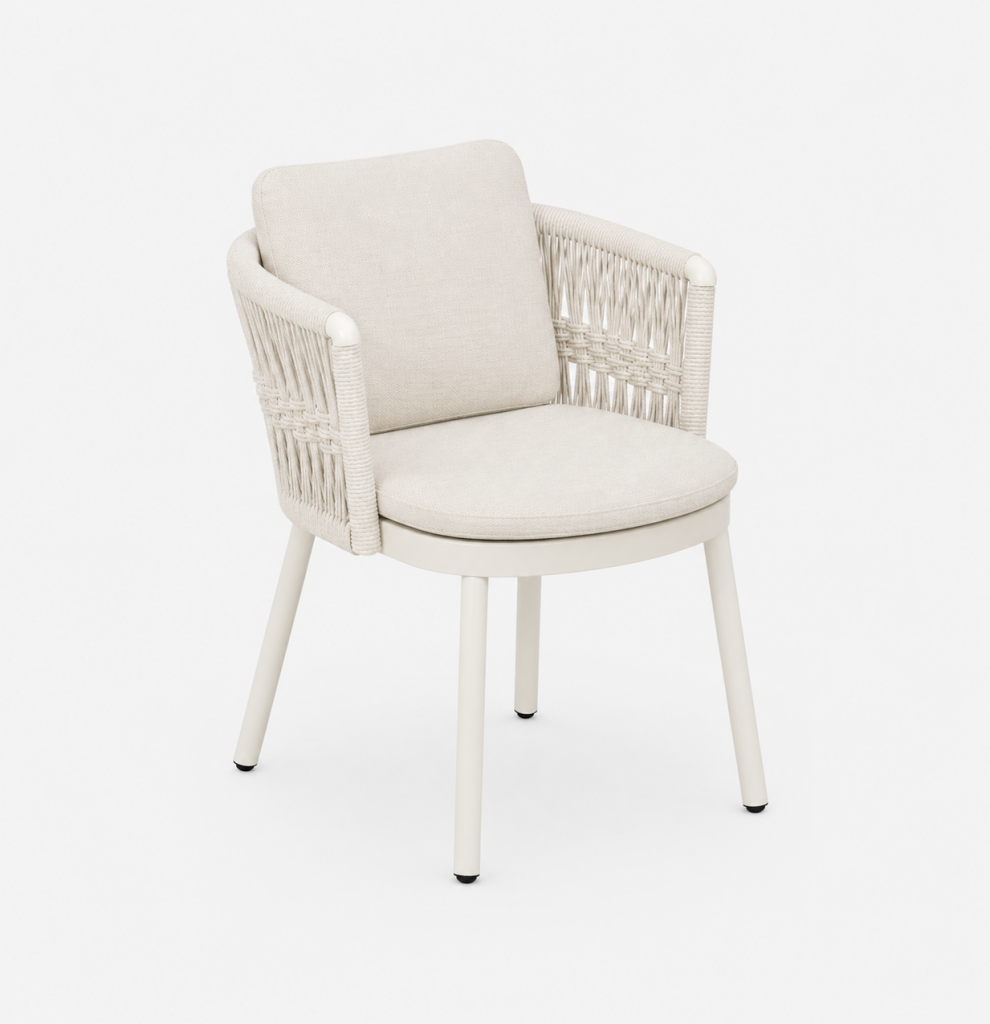 ALVINA - Fauteuil de repas Warm White