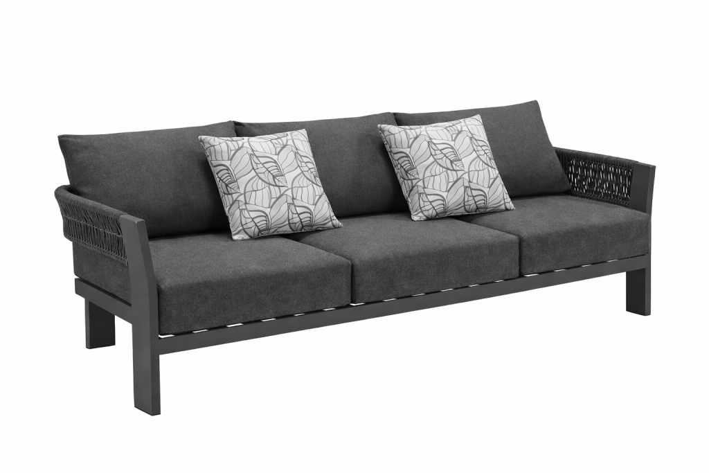 ROCCA - Canapé 3 pl. Charcoal