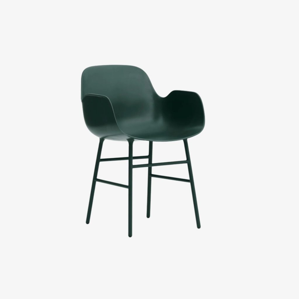 FORM - Fauteuil pieds acier peint