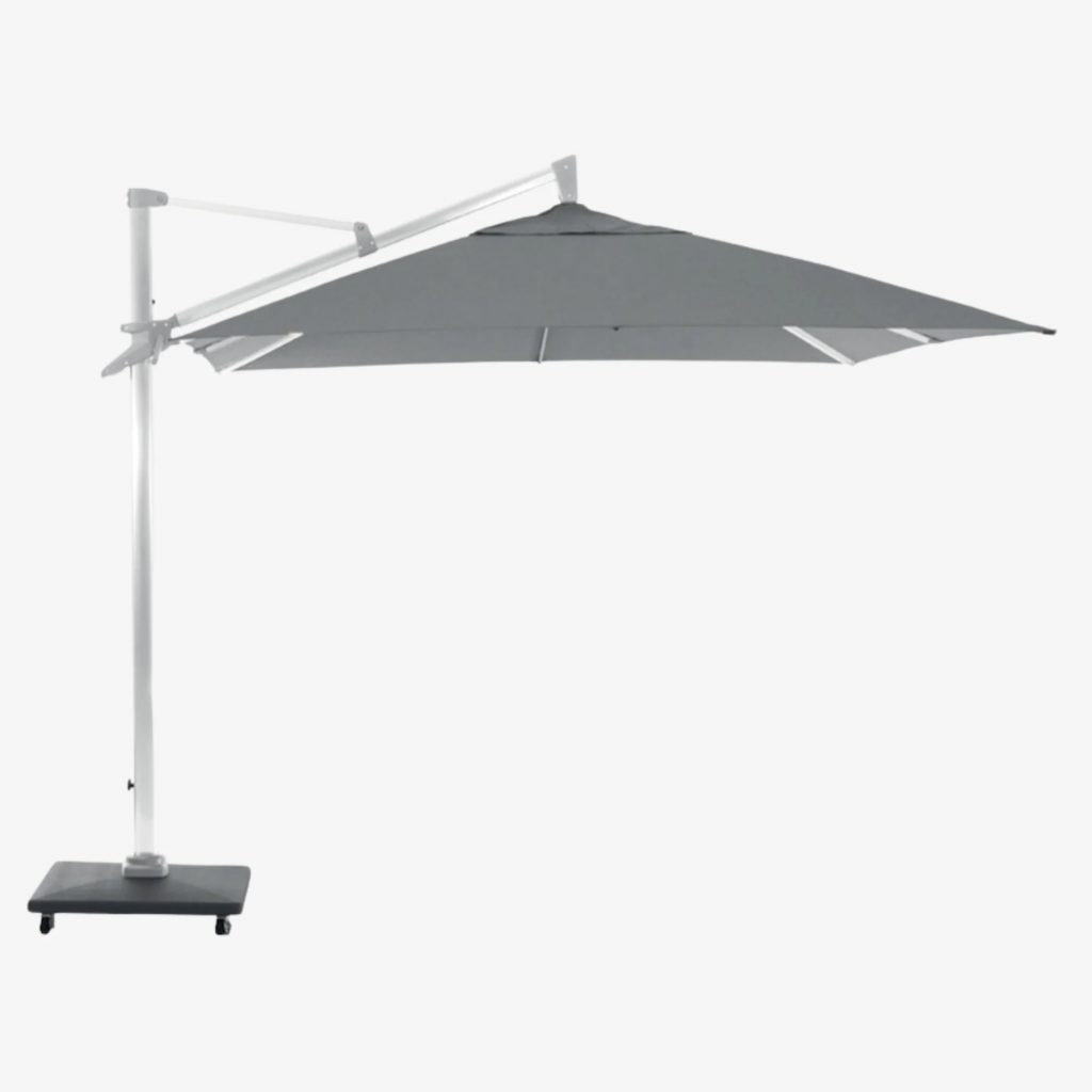 SUNNY - parasol - corps alu anodisé / toile grise