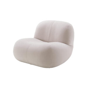 PUKKA - Fauteuil en tissu Capa col. Ecru