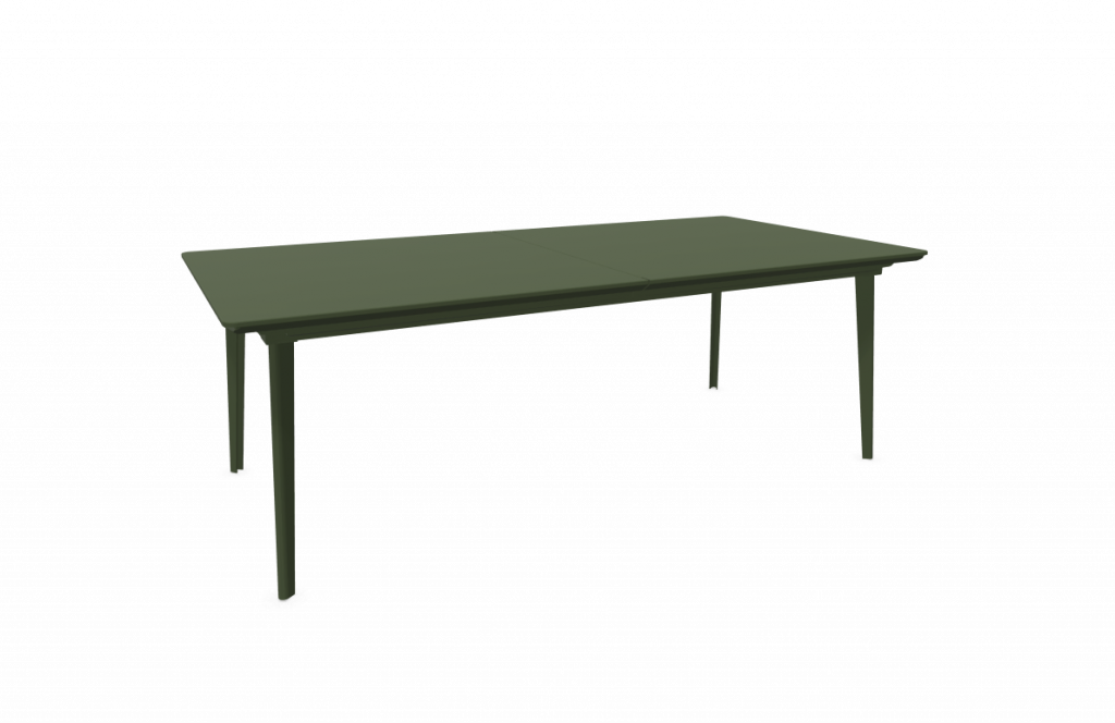 PLUS 4 IMPERIALE - Table extensible 220/330 col. Vert militaire / Modèle d'exposition